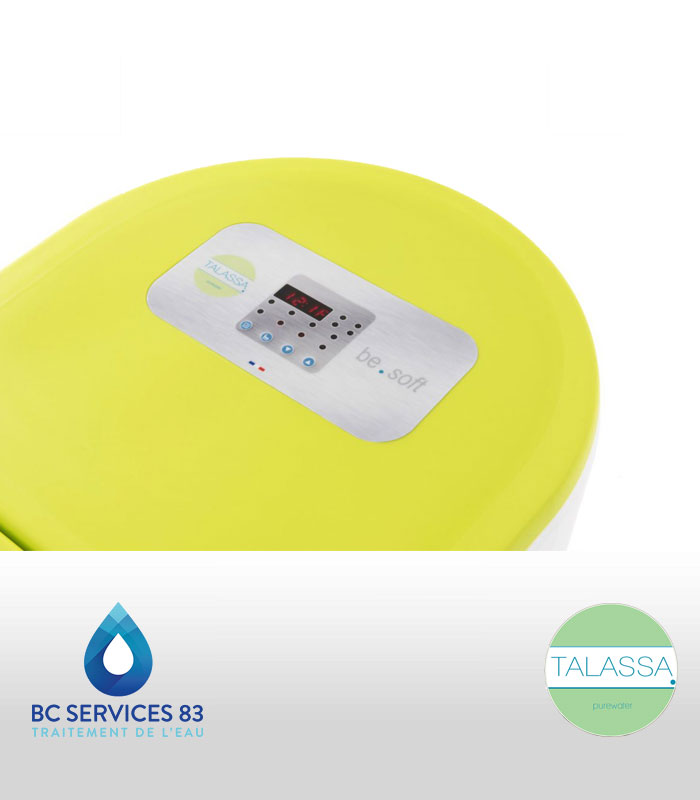 Adoucisseur d'eau BE SOFT de marque TALASSA - BC SERVICES 83, Spécialiste en Traitement de l’Eau : Installation, Entretien, Dépannage SAV, Adoucisseur, Purificateur d’eau, Osmoseur, Fontaine à eau et Stérilisateur UV - Saint-Maximin-la-Sainte-Baume (83)