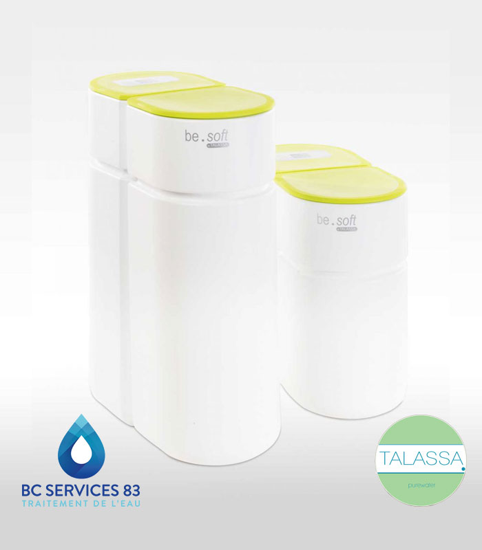 Adoucisseur d'eau BE SOFT de marque TALASSA - BC SERVICES 83, Spécialiste en Traitement de l’Eau : Installation, Entretien, Dépannage SAV, Adoucisseur, Purificateur d’eau, Osmoseur, Fontaine à eau et Stérilisateur UV - Saint-Maximin-la-Sainte-Baume (83)