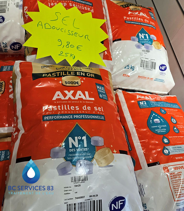 Pastilles de sel pour adoucisseur d'eau - La Boutique de l’Eau Douce by BC SERVICES 83, Spécialiste en Traitement de l’Eau : Installation, Entretien, Dépannage SAV, Adoucisseur, Purificateur d’eau, Osmoseur, Fontaine à eau et Stérilisateur UV - Saint-Maximin-la-Sainte-Baume (83) Pastilles de sel pour adoucisseur d'eau - La Boutique de l’Eau Douce by BC SERVICES 83, Spécialiste en Traitement de l’Eau : Installation, Entretien, Dépannage SAV, Adoucisseur, Purificateur d’eau, Osmoseur, Fontaine à eau et Stérilisateur UV - Saint-Maximin-la-Sainte-Baume (83)
